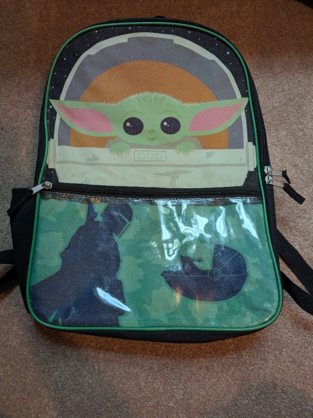 16 inch Groku Baby Yoda kids backpack Disney